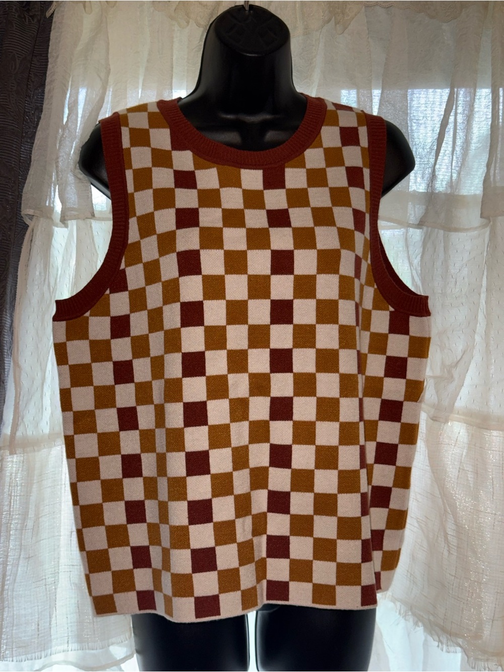 One Eleven North neutral knit vest Sz XL